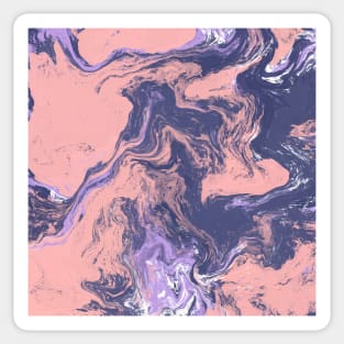 Multicolour abstract Marble texture. Sticker